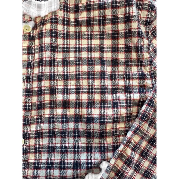 LUCKY BRAND Mens Black White Red Long Sleeve Flannel Shirt Size Small EUC‎ - Picture 5 of 9